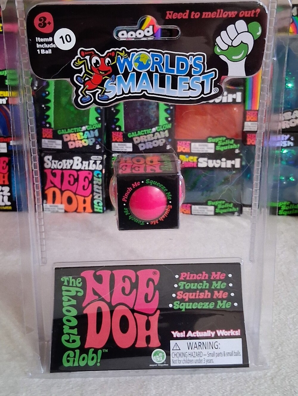 Needoh World's Smallest Needoh Glob 💖 PINK By Schylling